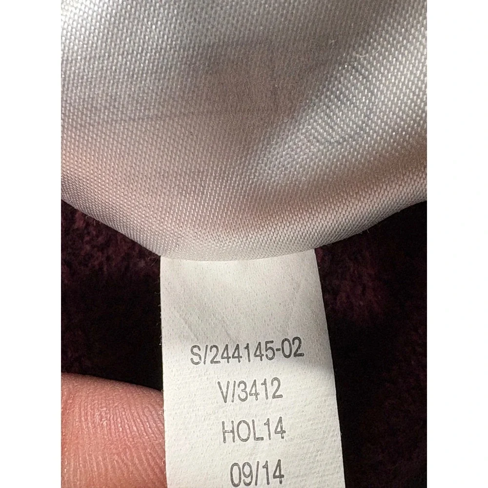 Banana Republic Burgundy Mock‎ Neck Button Pocket Sweater Men's Large